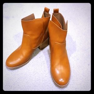 Cognac Ankle Boots